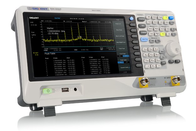 Spectrum Analyzer. Representative product shown: Siglent SSA3000X series